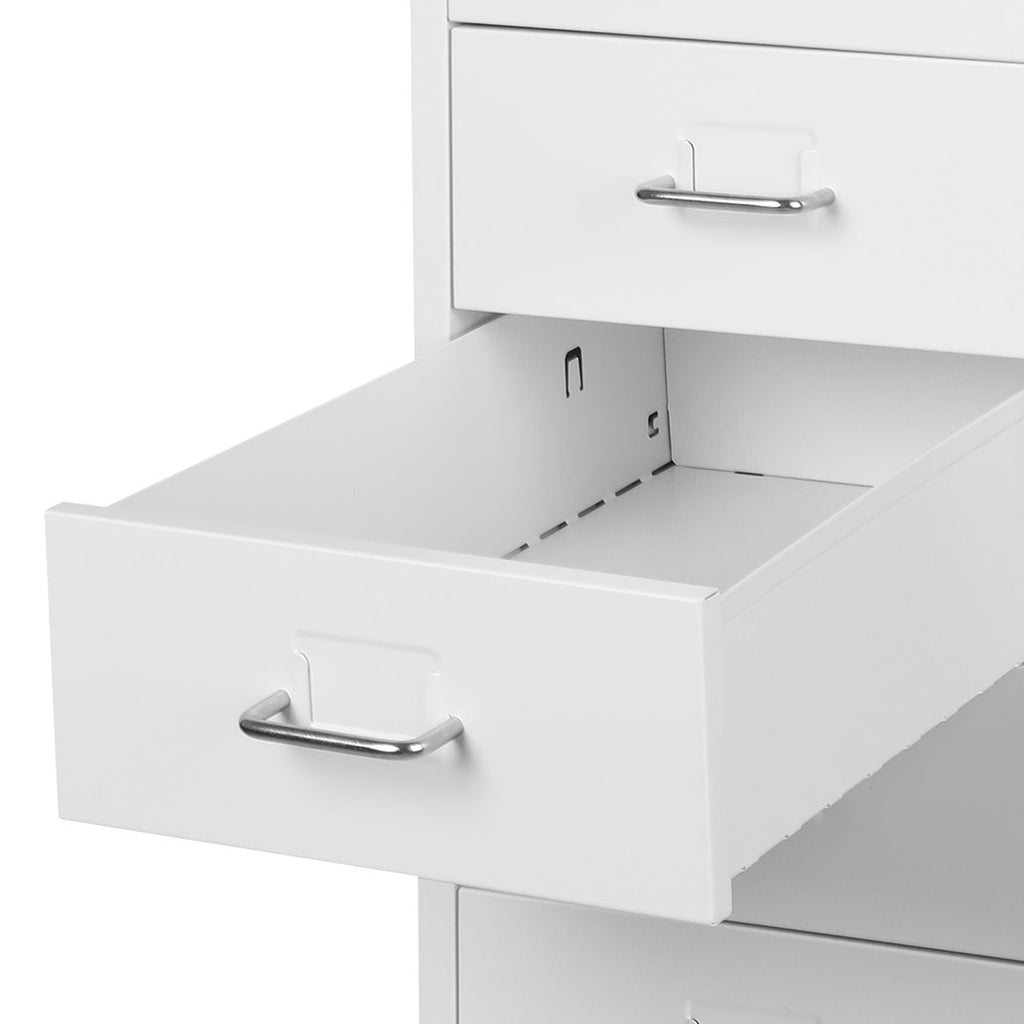 Levede Office Cabinet 8 Drawer Drawers White-1954802725258661891