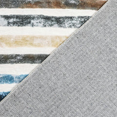 Marlow Floor Rug Short Pile Washable Carpet Soft Plush Non Slip Stripe 160x120-1954802389743702019