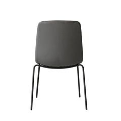 Levede Stackable Dining Chairs Kitchen Grey-1954802990997180419