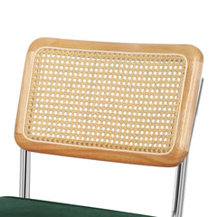 Levede 2xRattan Chair Dining Chairs Green-1954802996143591427