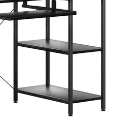 Levede Office Gaming Computer Desk Black-1954802382579830787