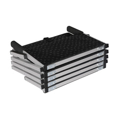 PaWz 5 Steps Dog Ramp Adjustable Height Black-1954802550364573699
