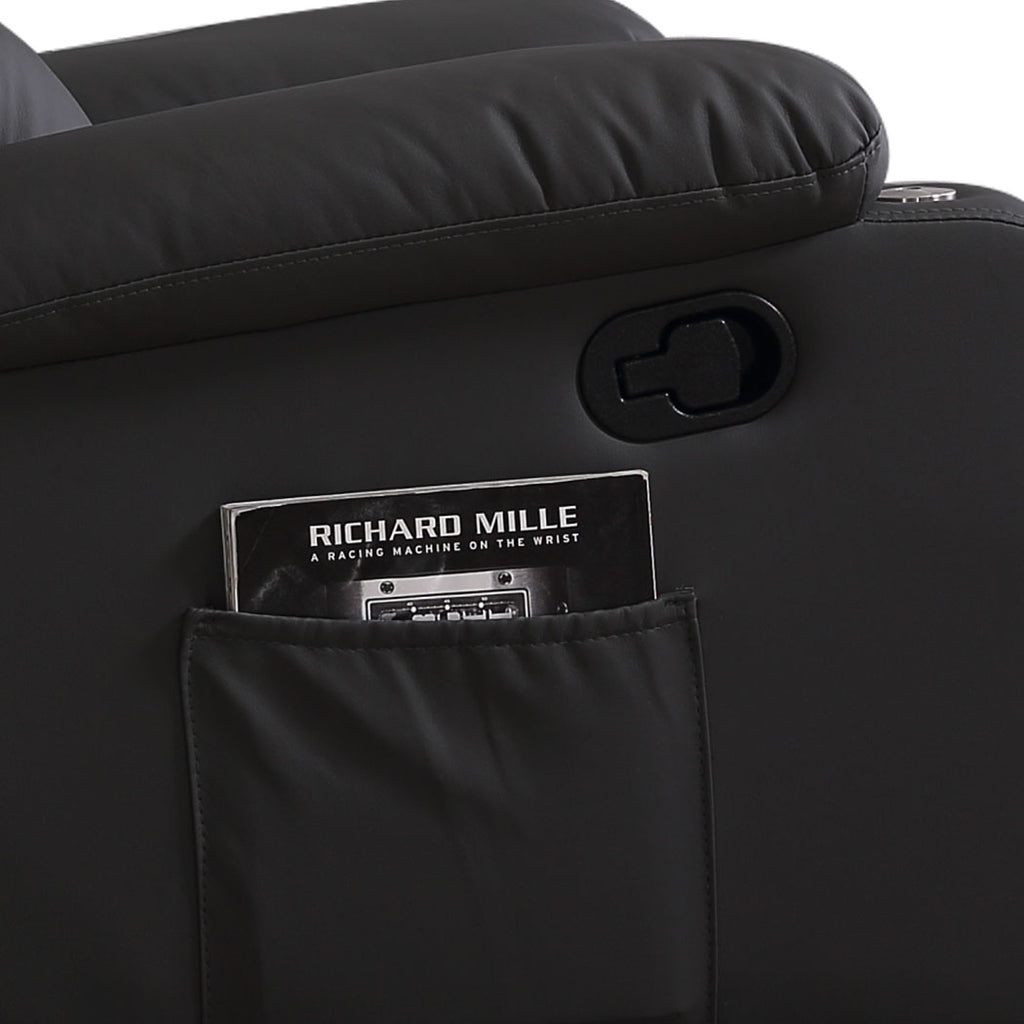 Levede Massage Chair Recliner 360 Swivel Black-1954802889289502723