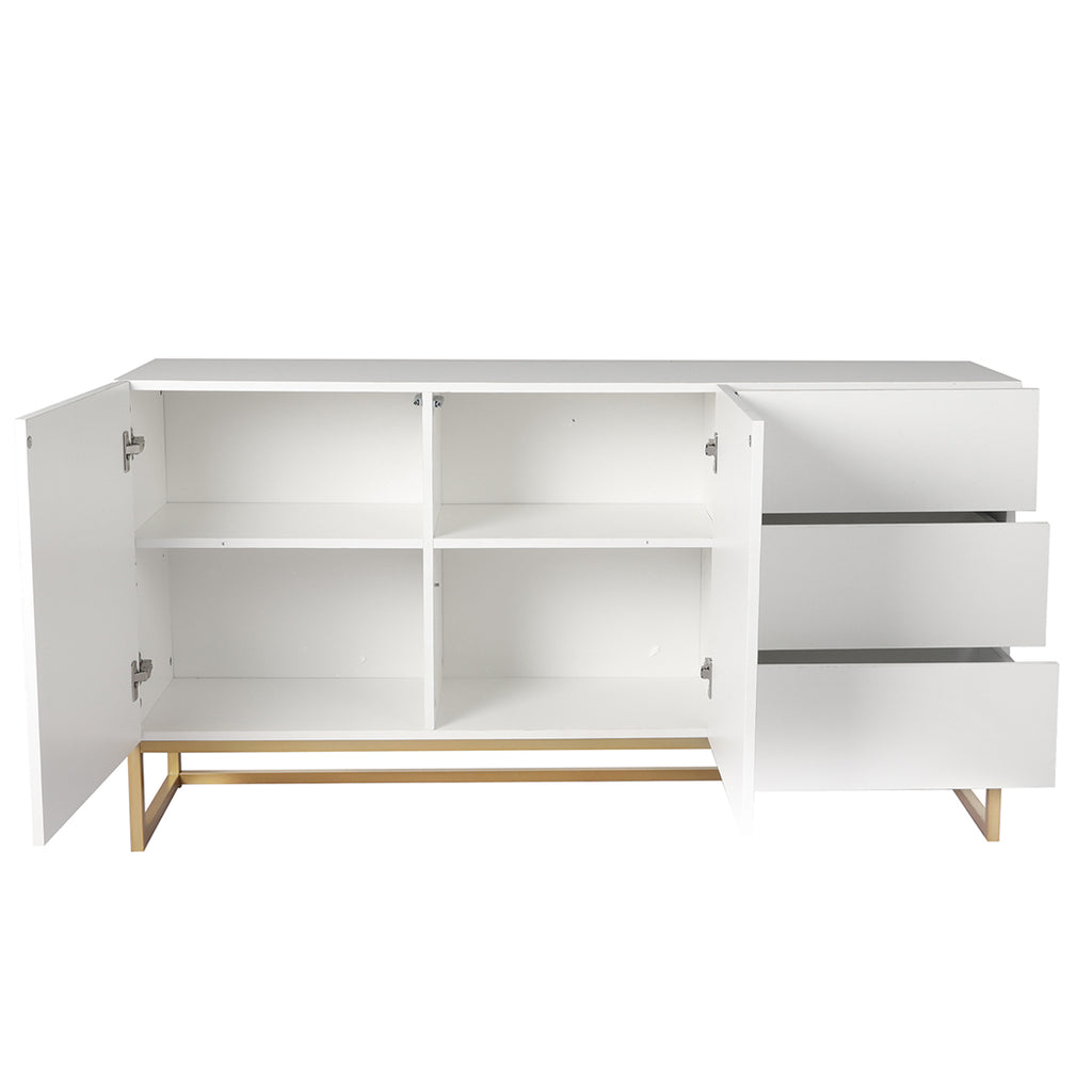 Levede Buffet Sideboard Storage Cabinet White-1954802987947921411