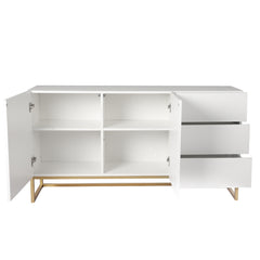 Levede Buffet Sideboard Storage Cabinet White-1954802987947921411