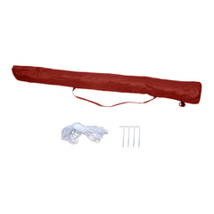 Mountview Beach Umbrella Outdoor Umbrellas Red 2.33M-1954802645621411843