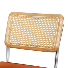 Levede 2xRattan Chair Dining Chairs Orange-1954802995946459139