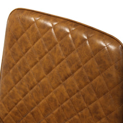 Dining Chairs x 4 Padded Seat PU Faux Leather-1954802379283107843