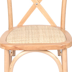 Levede 2X Dining Chairs Cross Back Chair-1954802378498772995