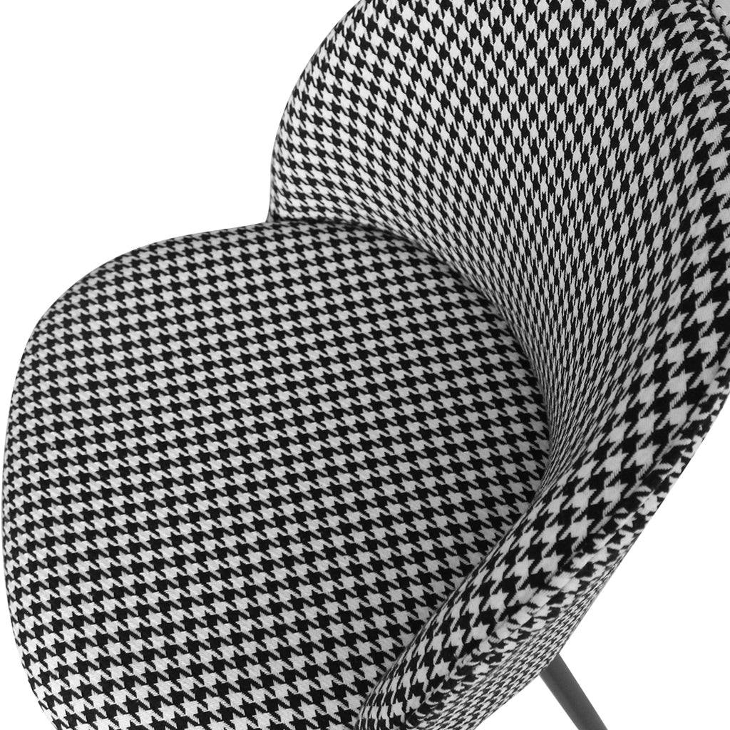 Levede 2x Dining Chairs Kitchen Cafe Black and White-1954802979513176067