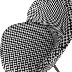Levede 2x Dining Chairs Kitchen Cafe Black and White-1954802979513176067