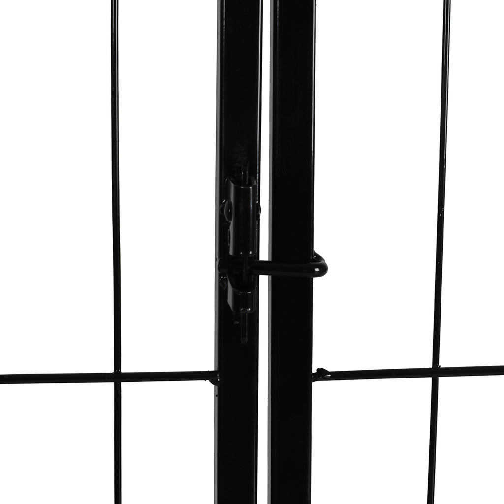 PaWz 8 Panel Pet Dog Playpen Puppy Exercise Black 24 inch-1954803023721140227