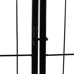 PaWz 8 Panel Pet Dog Playpen Puppy Exercise Black 24 inch-1954803023721140227