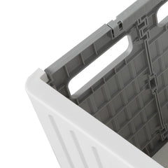 Folding Shopping Trolley Cart Portable Beige-1954802609462317059