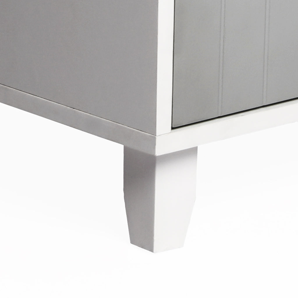 PaWz Enclosed Cat Litter Cabinet Box Grey-1954802552142958595