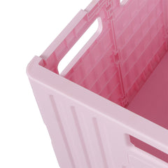 Folding Shopping Trolley Cart Portable Pink-1954802609982410755