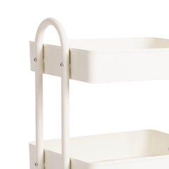 Levede 4 Tiers Kitchen Trolley Cart White-1954802729440382979