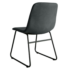 Levede 2x Dining Chairs Kitchen Table Black-1954802996567216131