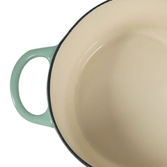 TOQUE 4L Enamel Dutch Oven Pot in Green Colour-1954802795852992515
