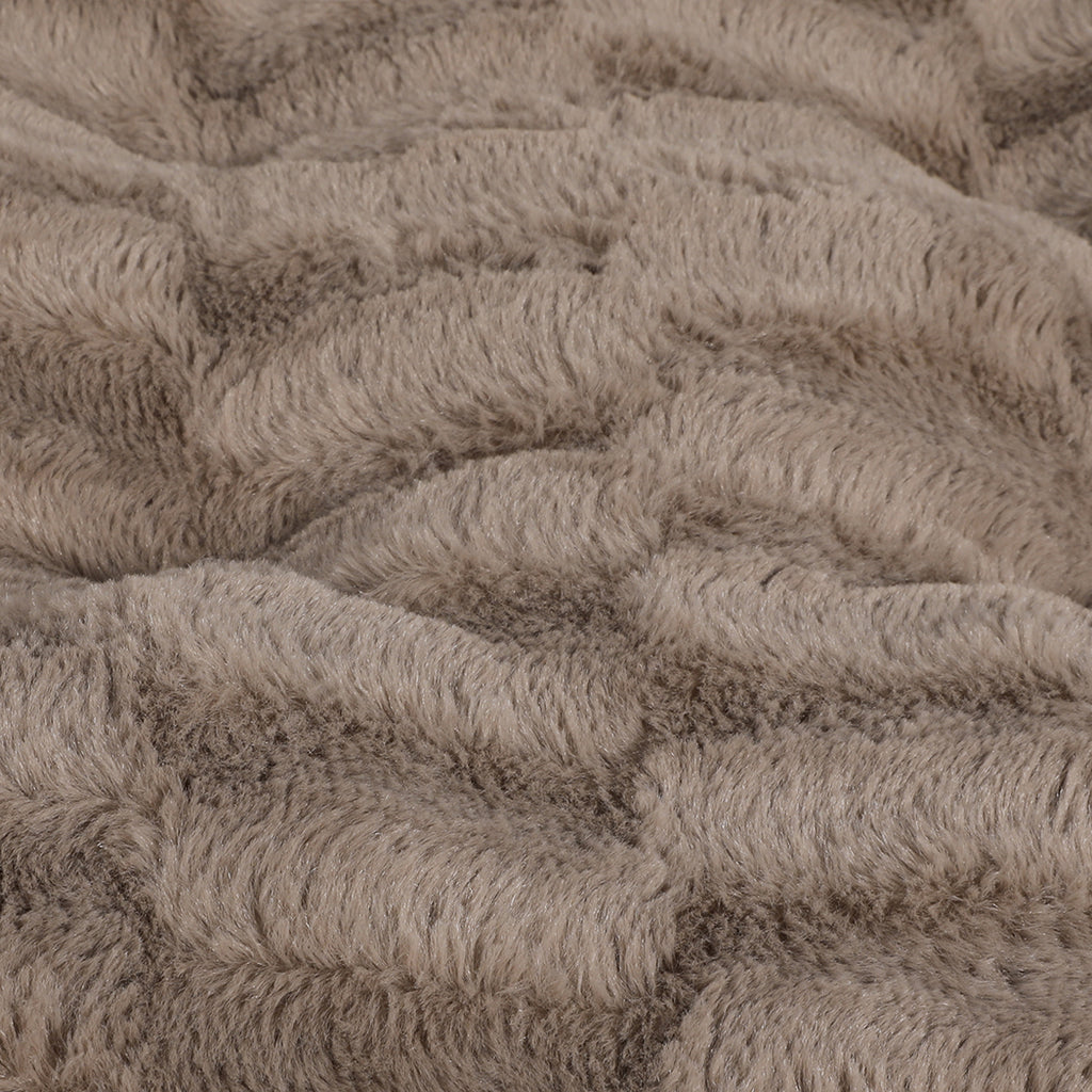 Dog Calming Bed Warm Soft Plush Comfy XL Khaki X-Large-1954802527987961859