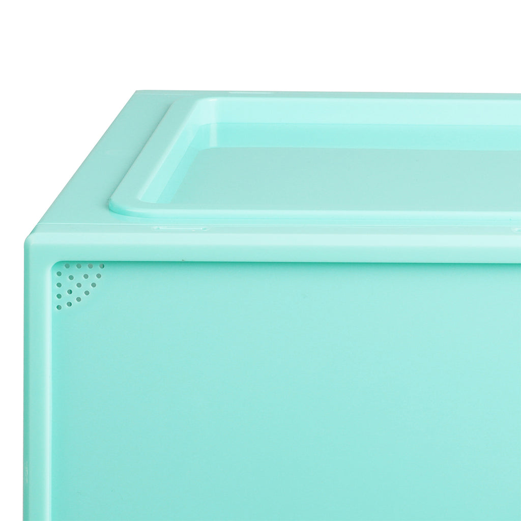 Stacked Sneaker Display Case Stackable Cyan-1954802601912569859