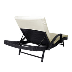 Levede Outdoor Sun Lounger Furniture Beige-1954802878212345859