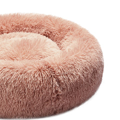 PaWz Pet Bed Cat Dog Donut Nest Calming XL Pink X-Large-1954802762344697859
