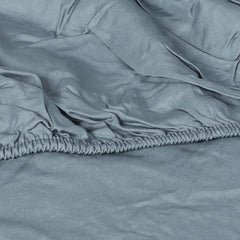Dreamz 4pcs Queen Size 100% Bamboo Bed Sheet Set in Grey Colour-1954802920713228291