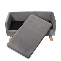 PaWz Pet Sofa Bed Dog Warm Soft Lounge Grey-1954802551631253507