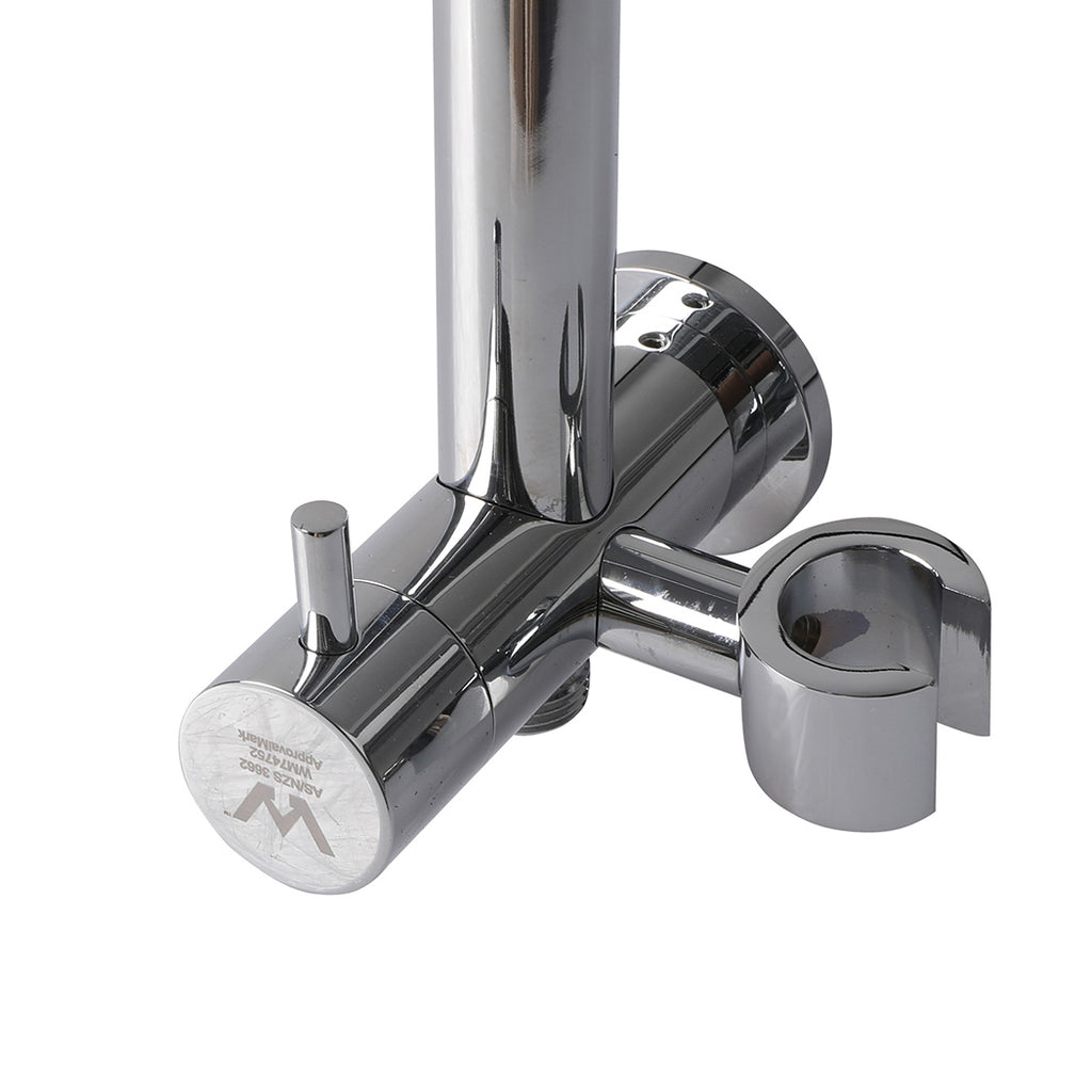 High Pressure Shower Head Set Rain Round Silver-1954802953579794435