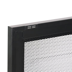 Levede Storage Cabinet Steel Kitchen Black-1954802986257616899