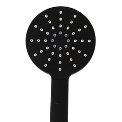 Shower Head High Pressure Set Rain Round Black-1954802952967426051
