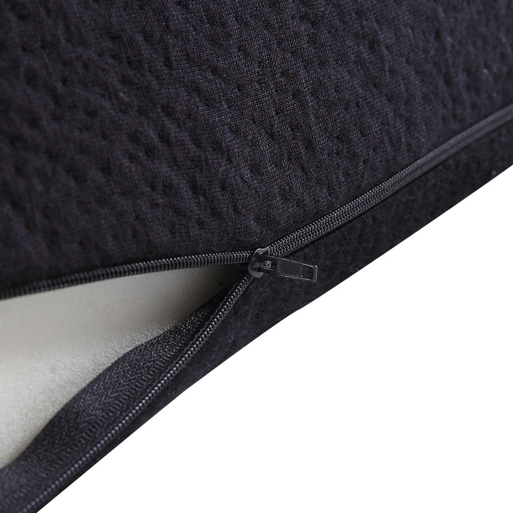 2x Cool Gel Memory Foam Bed Wedge Pillow Black 25x2-1954802699371417603