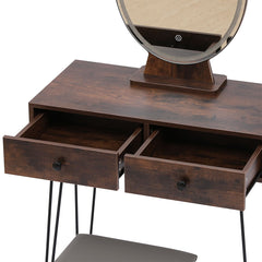 Levede Dressing Table LED Light Strip Brown-1954802443464347651