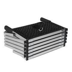 PaWz 6 Steps Dog Ramp Adjustable Height Black-1954802550565900291