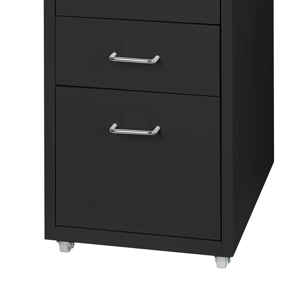 Levede 5 Drawer Office Cabinet Drawers Black-1954802727980765187