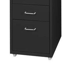 Levede 5 Drawer Office Cabinet Drawers Black-1954802727980765187