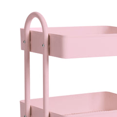 Levede 3 Tiers Kitchen Trolley Cart Pink-1954802728702185475