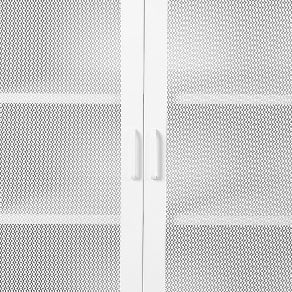 Levede Storage Cabinet Steel Kitchen White-1954802986463137796