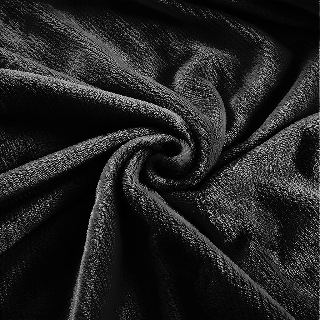 DreamZ 320GSM 220x240cm Ultra Soft Mink Black Queen-1954802936949379076