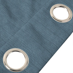 Marlow 2XBlockout Curtains Chenille 180x250 Blue CD1016-180x250-DG-1954802976119984132