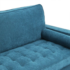 Levede Fabric Sofa Armchair 3 Seater Couch Blue 191cm Wide-1954802588826341380