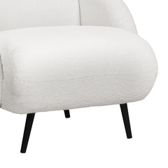 Levede Sofa Chair Fleece Upholstered Single White-1954802386753163268