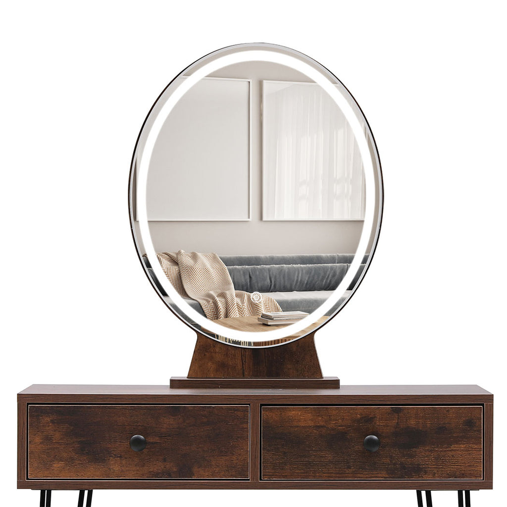 Levede Dressing Table LED Light Strip Brown-1954802443464347652