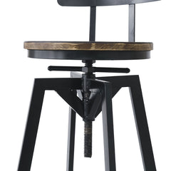 Levede 1x Bar Stool Industrial Adjustable-1954802952325697540