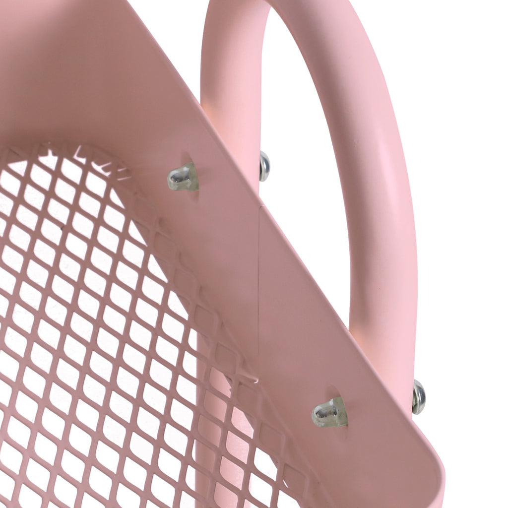 Levede 3 Tiers Kitchen Trolley Cart Pink-1954802728702185476