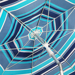 Mountview 2.2M Outdoor Beach Umbrellas Sand Blue-1954802439291015172