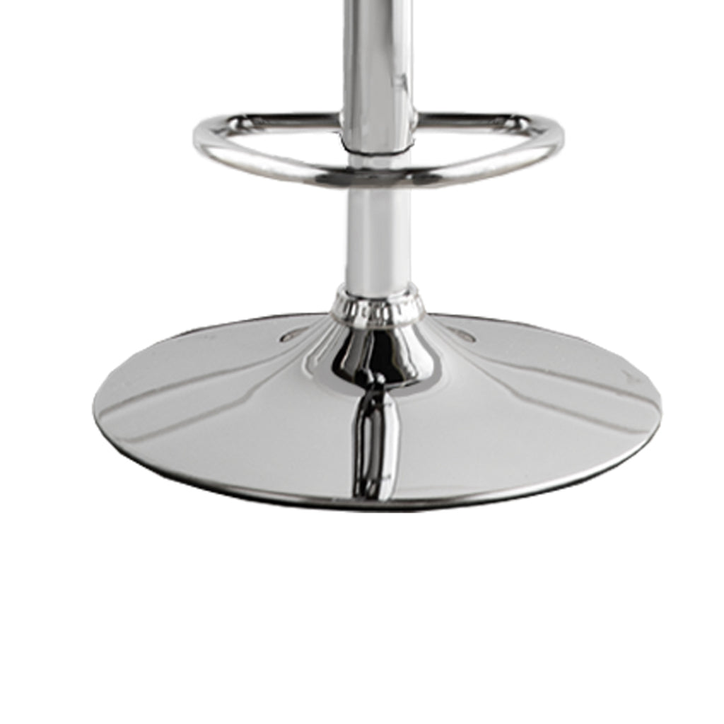 Levede 1x Kitchen Bar Stools Gas Lift Grey Silver-1954802951906267140