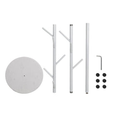 Levede Coat Rack Hat Clothes Stand Hanger White-1954803010232258564