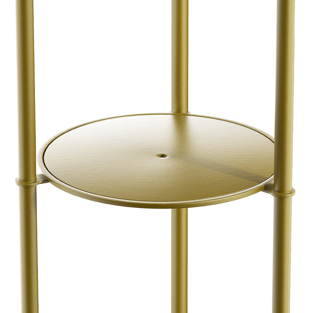 Levede Coat Rack Clothes Stand 8 Hook Organizer Gold-1954803015403835396